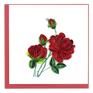
            
                Load image into Gallery viewer, Quilling Card: Red Roses Card
            
        