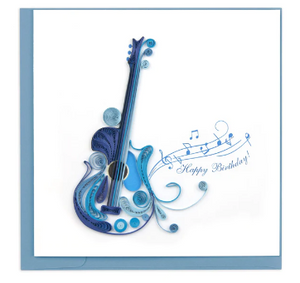 Quilling Card: Birthday Guitar Card