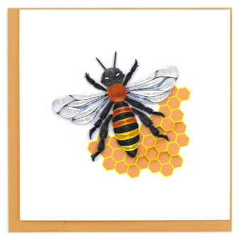 Quilling Card : Honey Bee