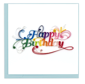 Quilling Card: Happy Birthday