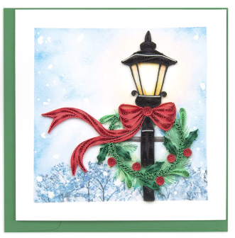 Quilling Card : Holiday Lamp Post