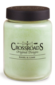 Crossroads Candles Everyday: Basil and Lime (Multiple Sizes)