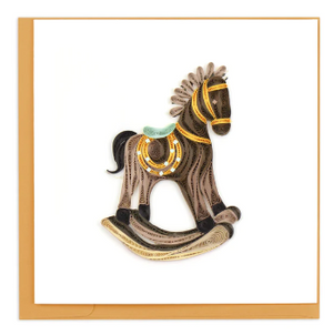 Quilling Card: Rocking Horse Card
