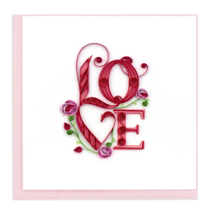 Quilling Card: Love
