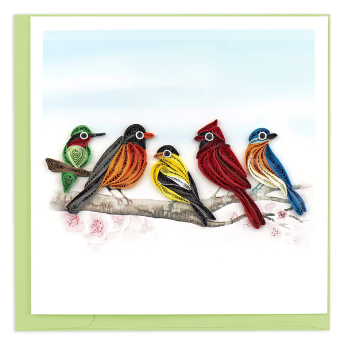 Quilling Card : Songbirds