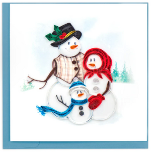 Snowman Family Card