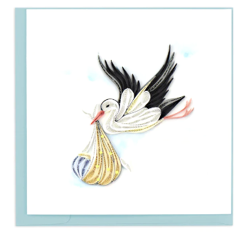 Quilling Card: Special Delivery Stork