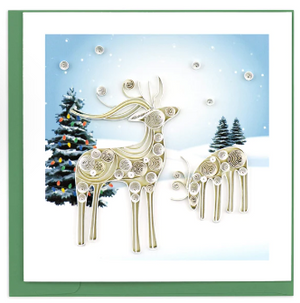 Snowy Reindeer Card