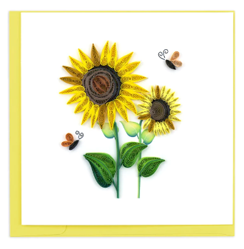 Quilling Card: Wild Sunflower