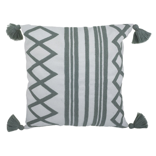 17" Diamonds & Stripes Outdoor Pillow