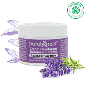 
            
                Load image into Gallery viewer, PurelyGreat Natural Lavender Cream Deodorant
            
        