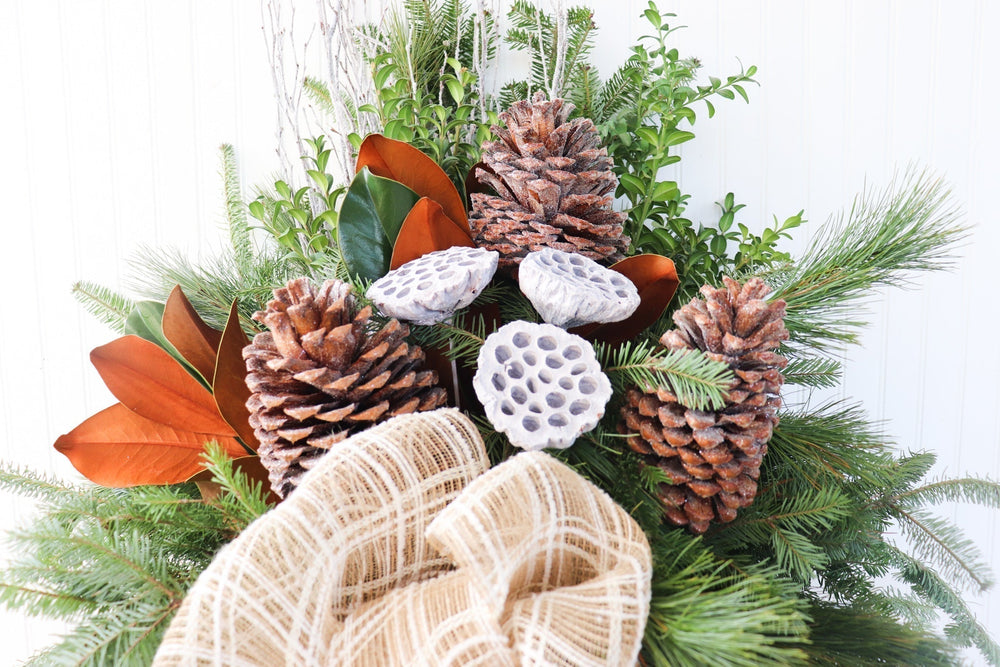 14" Round Winter Planter - École Elémentaire Catholique Georges P Vanier