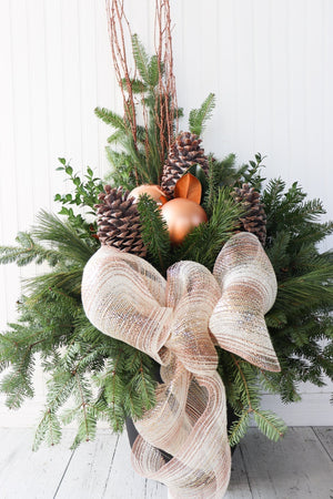 14" Round Winter Planter - United Way Windsor Essex