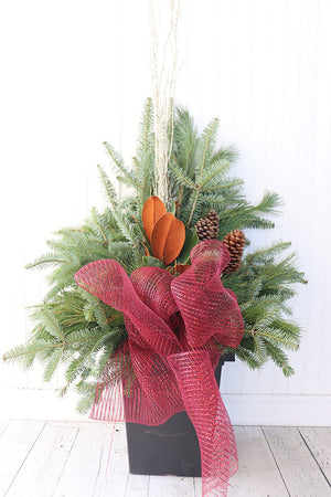 10" Square Winter Planter - United Way Windsor Essex