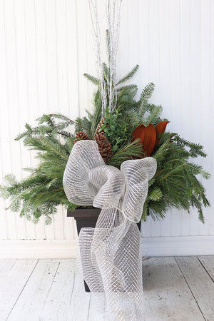 10" Square Winter Planter - United Way Windsor Essex