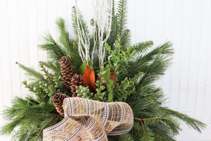 10" Round Winter Planter - Learning Disabilities Association of Windsor Essex