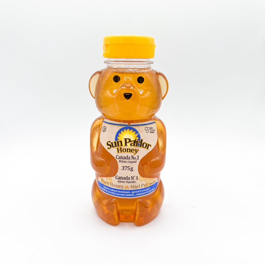 Sun Parlor Pure White Honey Bear 375g