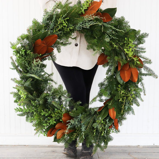 36" Magnolia Mixed Wreath