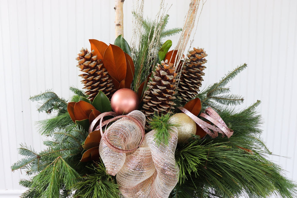 14" Square Winter Planter - Learning Disabilities Association of Windsor Essex