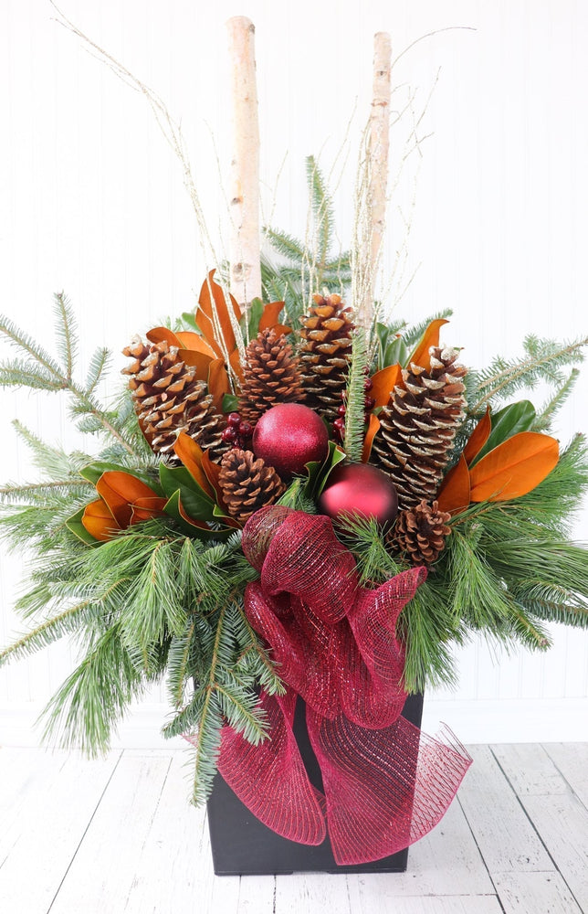 14" Square Winter Planter - Learning Disabilities Association of Windsor Essex