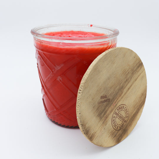 Swan Creek Candle Everyday : Timeless Jar 12 oz  Fresh Strawberry