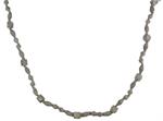 39" Geometric/Barrel Wood Bead Garland - Grey Washed