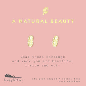 
            
                Load image into Gallery viewer, Natural Beauty Leaf Gold Earrings
            
        