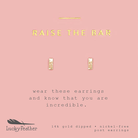 Raise Bar Gold Earrings