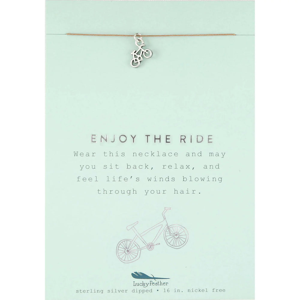 New Moon Silver Necklace - Enjoy / Bike