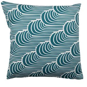 
            
                Load image into Gallery viewer, 17&amp;quot; High Tides Teal Outdoor Pillow
            
        