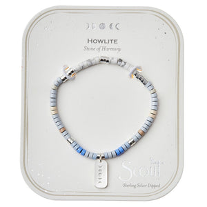 Scout Intention Charm Bracelet - Howlite/Silver