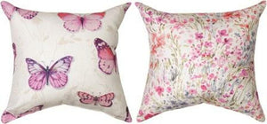 
            
                Load image into Gallery viewer, Pillow Obviously Pink Butterflies
            
        