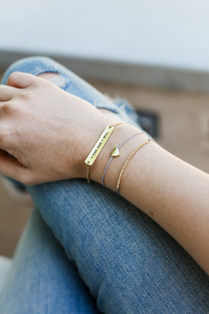 I Can and I Will Gold Bracelet