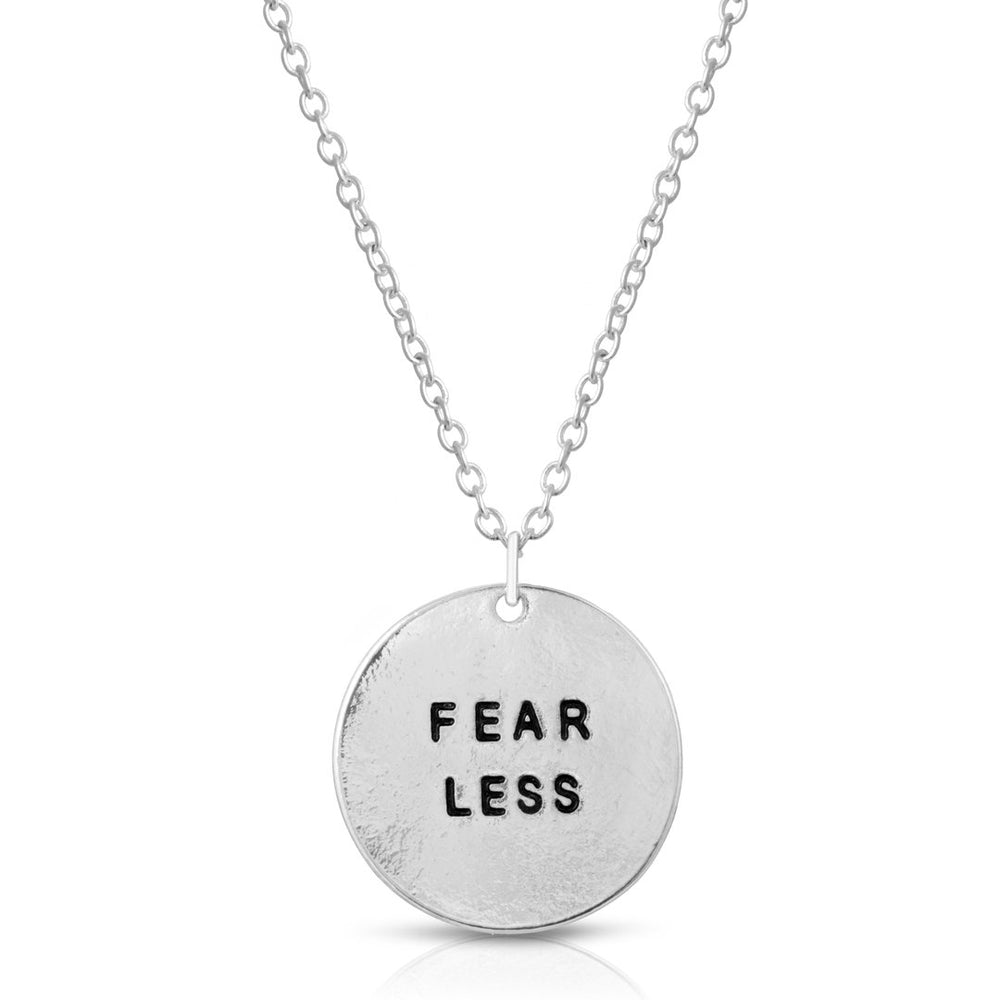Fear Less Silver Necklace
