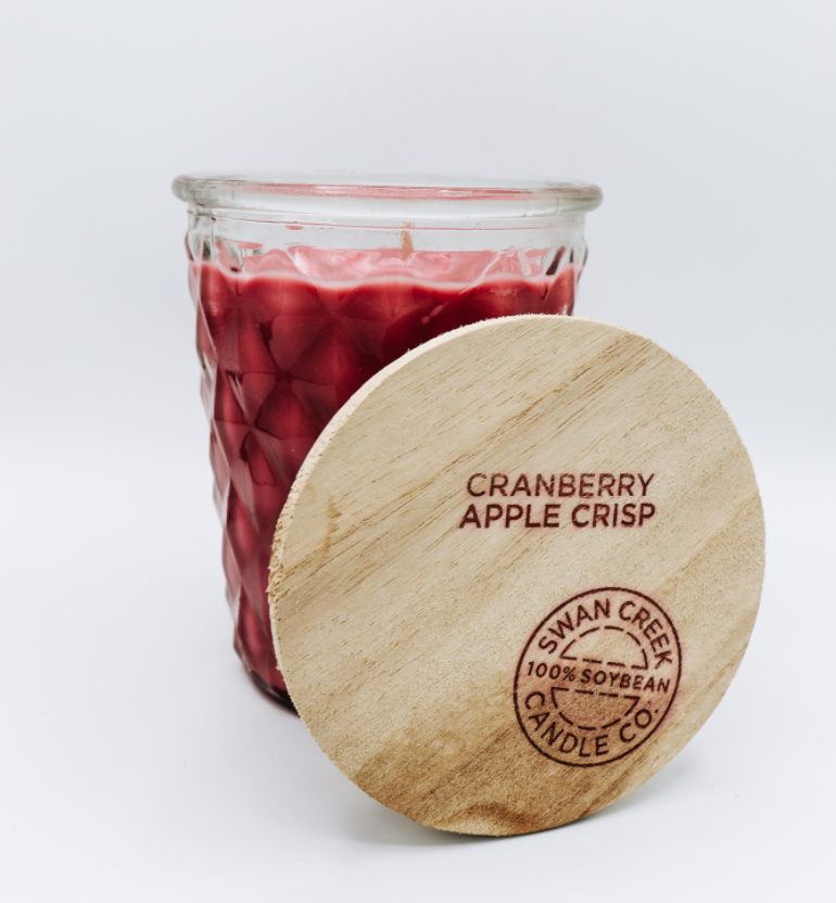 Swan Creek Candle Everyday : Timeless Jar 12 oz Cranberry Apple Crisp