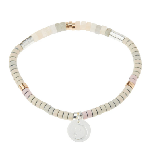 Scout Intention Charm Bracelet - Moonstone/Silver/Gold
