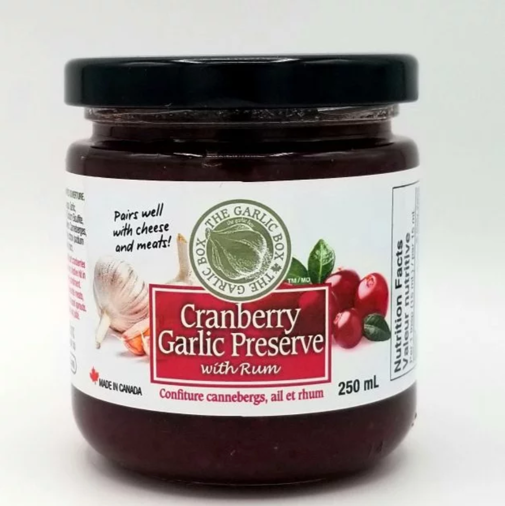 Cranberry Garlic Rum Preserve - Garlic Box