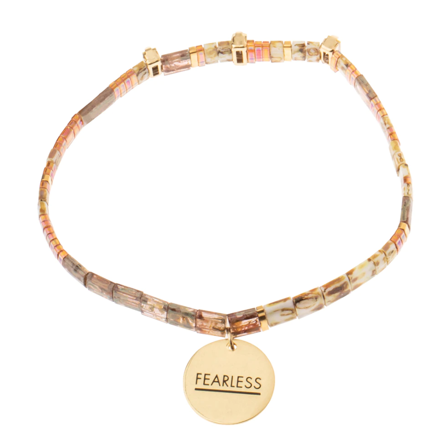 Scout Good Karma Miyuki Charm Bracelet | Fearless: Tortoise/Sparkle/Gold