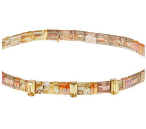 Scout Good Karma Miyuki Charm Bracelet | Fearless: Tortoise/Sparkle/Gold