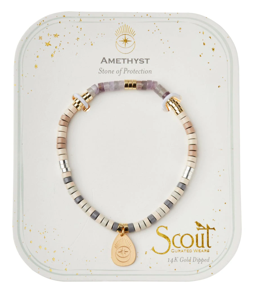 Scout Intention Charm Bracelet - Amethyst/Gold