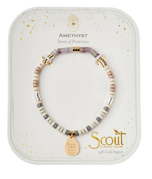 Scout Intention Charm Bracelet - Amethyst/Gold