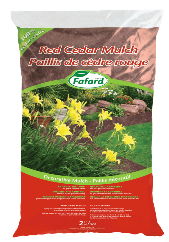 Fafard Natural Cedar Mulch - Red 2cuft