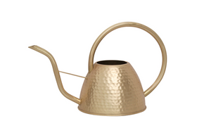 Dapple Watering Can - Hammered Brass