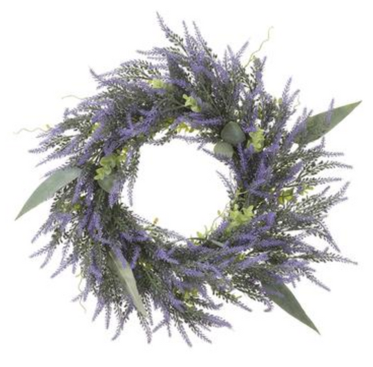 24" Lavender/Eucalyptus Wreath