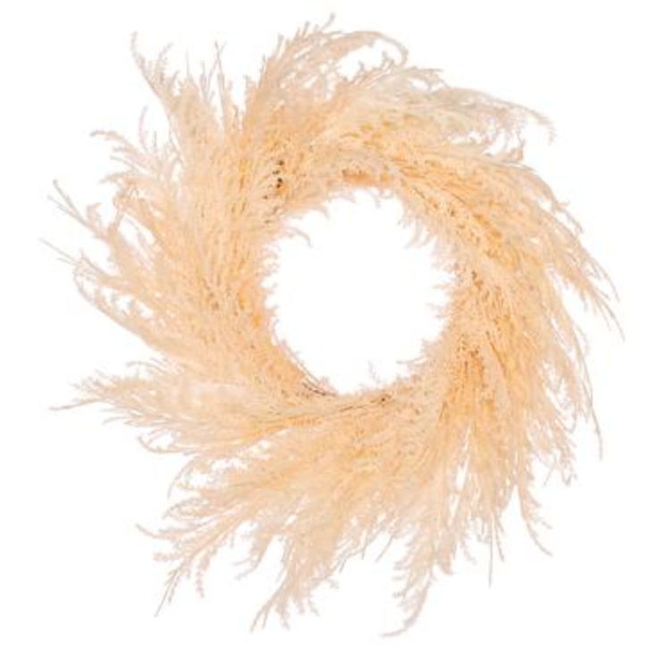 36" Pampas Grass Wreath (Pink) - Florals and Foliage