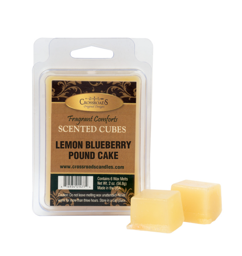 Crossroad Candle: Lemon Blueberry Pound Cake Cubes