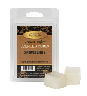 Crossroad Candle Winter: Snowberry Scented Cubes