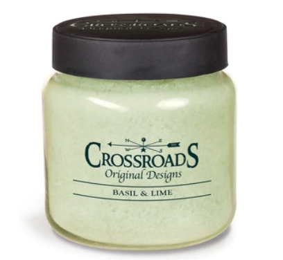 Crossroads Candles Spring / Summer : Basil and Lime (Multiple Sizes)