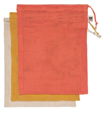 Produce Bags - Set of 3 - Le Marche Coral