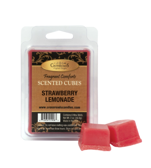 Crossroad Candle Spring / Summer : Strawberry Lemonade  Scented Cubes